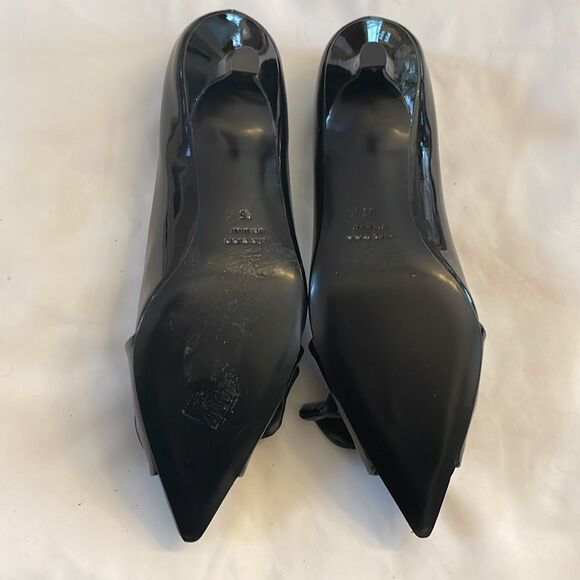 DIANE B. PANCALDI BLACK PATENT LEATHER LOW HEEL SHOES.   NEW - Picture 4 of 6